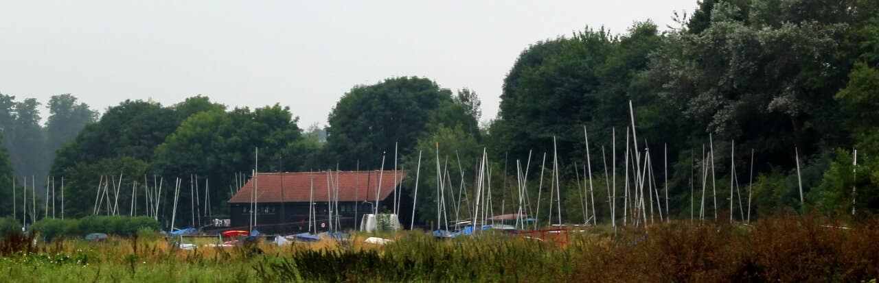 Haversham Sailing Club at rest...